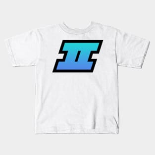 Gemini Light Blue Gradient Kids T-Shirt